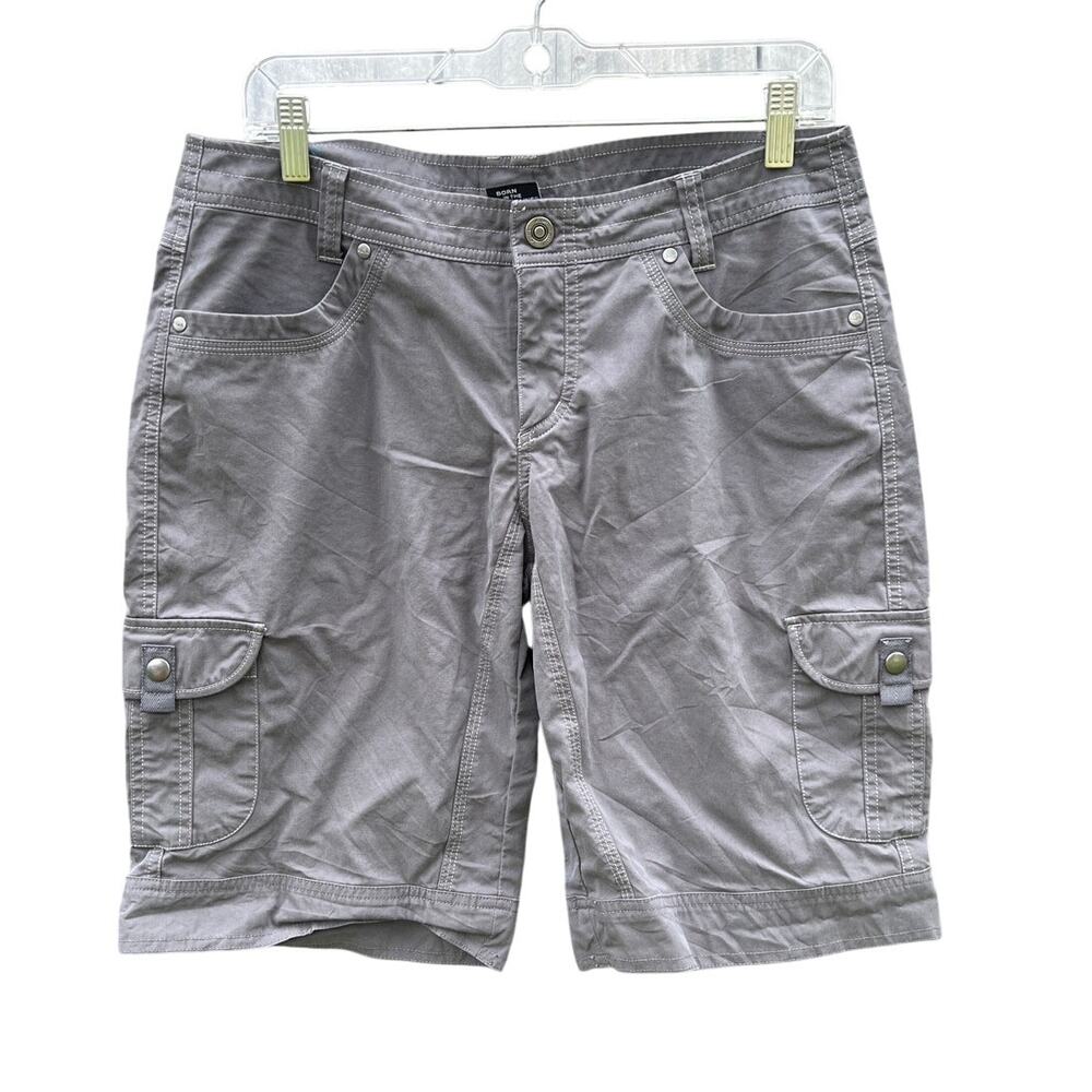 Kuhl Splash Bermuda Cargo Shorts 11” Inseam Outdoor Stretch Hiking utility gray